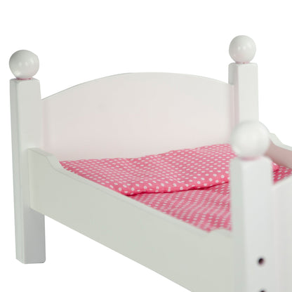 Olivia's Little World Doll Bed Wooden Baby Doll Bunk Bed Doll Furniture TD-0095A