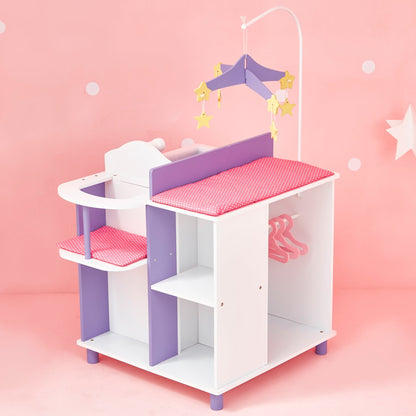 Olivia's Little World Baby Doll Changing Table Station Doll Furniture TD-0203AP