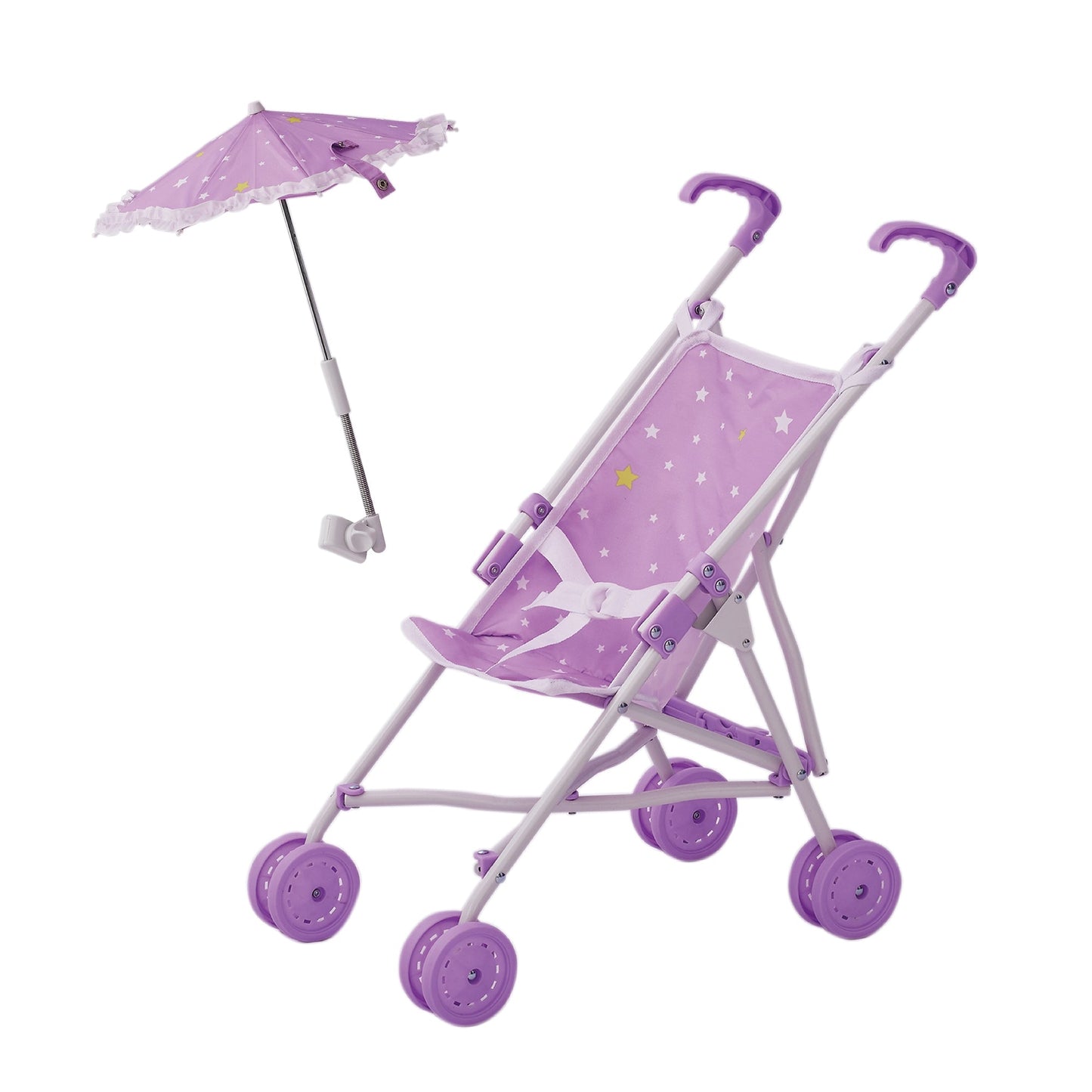 Olivia's Little World Baby Doll Stroller Pushchair & Parasol Purple OL-00005