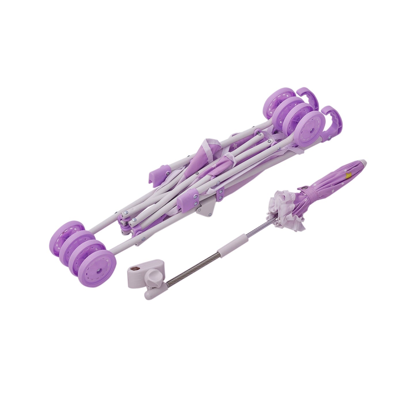 Olivia's Little World Baby Doll Stroller Pushchair & Parasol Purple OL-00005