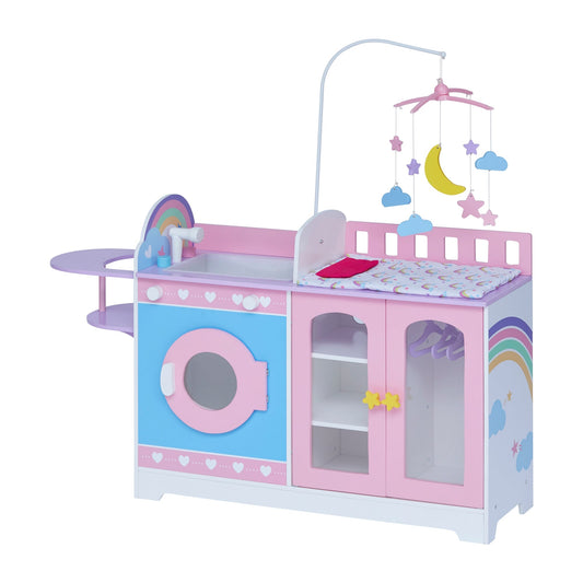 Olivia's Little World  6-in-1 Doll Changing  Station Nursery & 6 Accessories