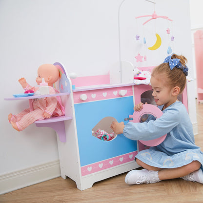 Olivia's Little World  6-in-1 Doll Changing  Station Nursery & 6 Accessories