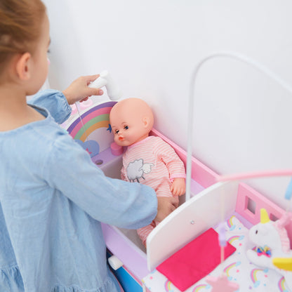 Olivia's Little World  6-in-1 Doll Changing  Station Nursery & 6 Accessories