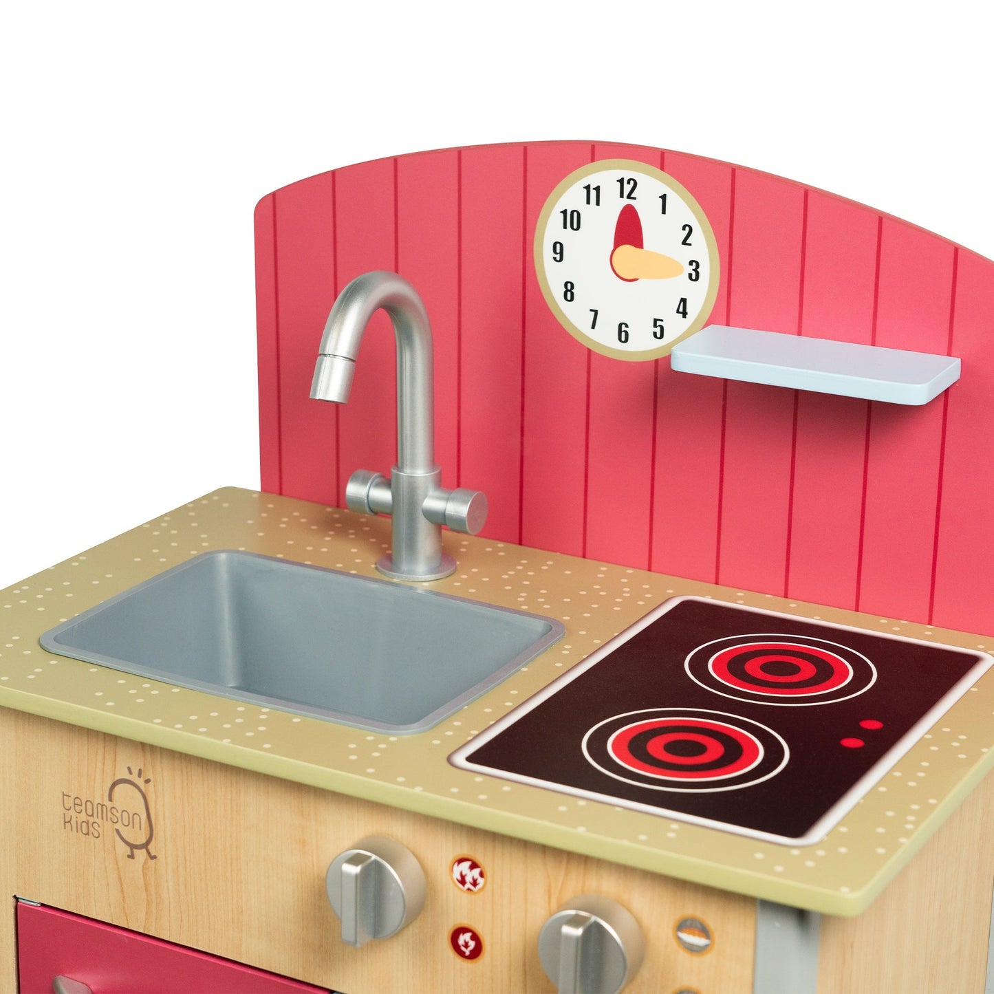Porto Small Interactive Wooden Kitchen Playset &  4 Accessories