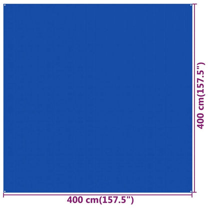Tent Carpet 400x400 cm Blue HDPE