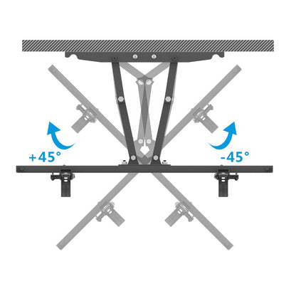 TMDS-204 32"-70" 110Lbs VESA600*400 Full Motion TV Wall Mount Tilt Range 0-15?