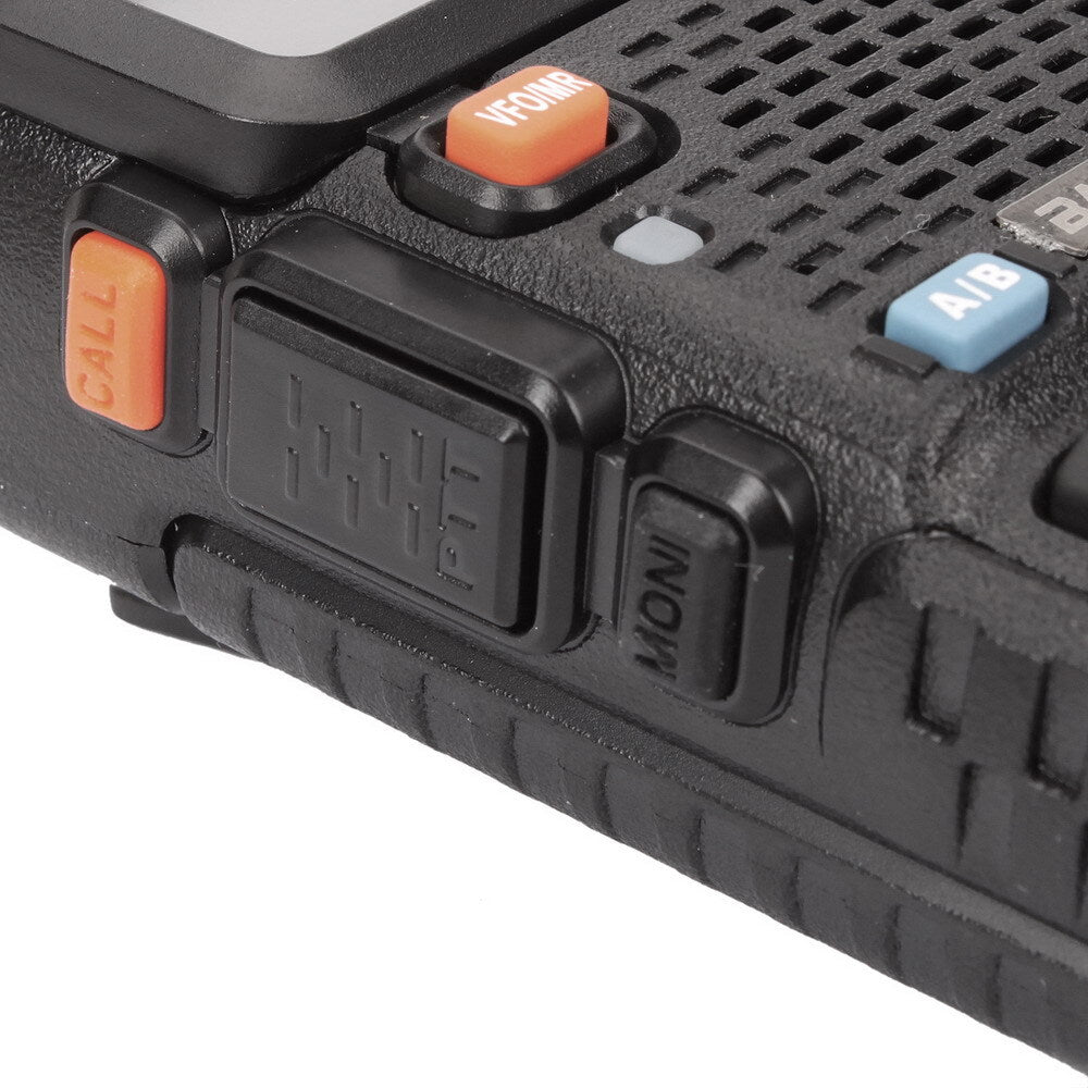 1.5" LCD 5W 144~146MHz / 430~440MHz Dual Band Walkie Talkie with 1-LED Flashlight Black
