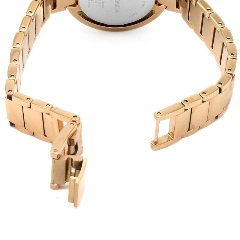 Seksy Ladies Rose Gold Plated Ladies Crystal Bracelet Watch 2575