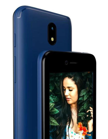 TT20 BLUE Smart 3G Mobile Phone Android GO - 8GB - Dual Sim - 4" Touch Screen Mains Charger & Vodafone Sim Card