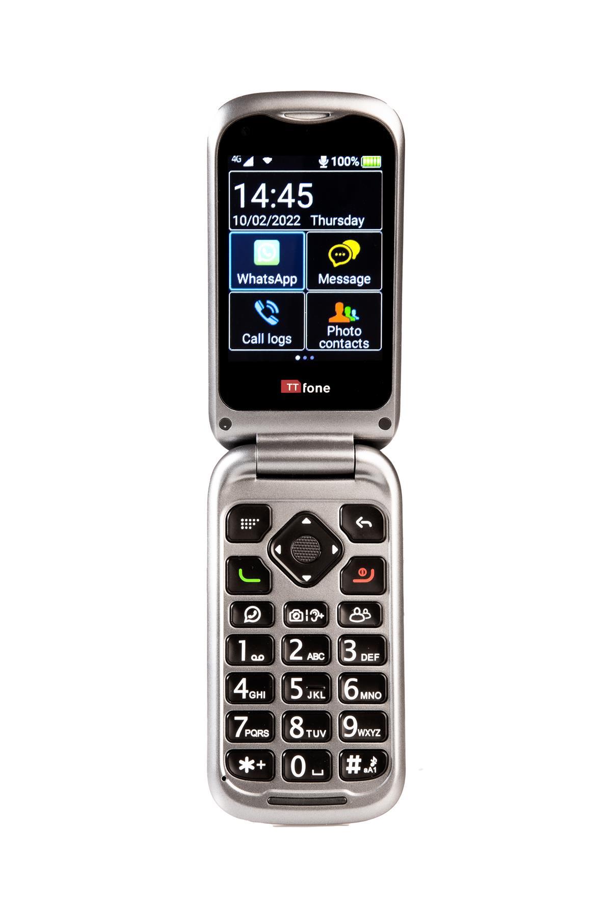 TTfone TT970 4G Whatsapp Touchscreen Senior Big Button Flip Mobile Phone