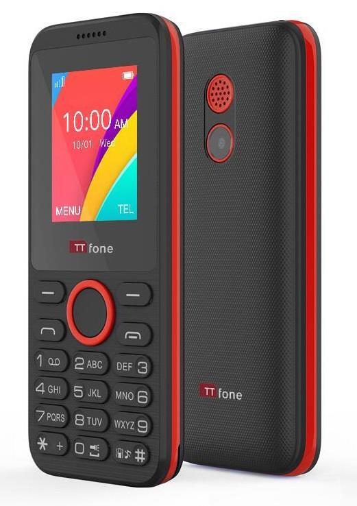 TT160 Dual Sim Basic Simple Mobile Phone -  Camera Torch MP3 Bluetooth Mains Charger &  Vodafone Sim Card