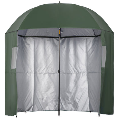2m Beach Parasol Fishing Umbrella Brolly Shelter with Bag, UV30+