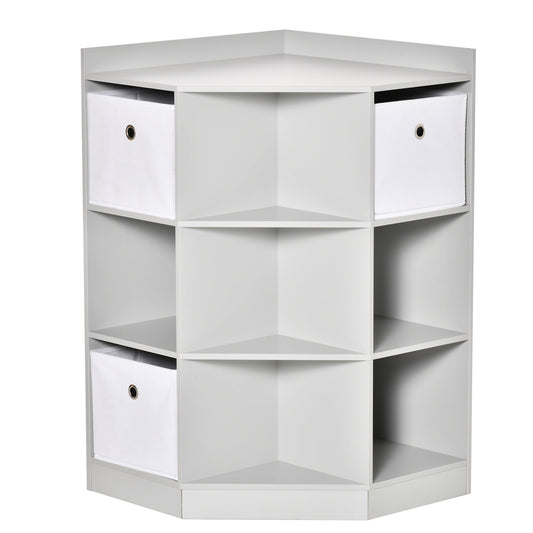 Kids Storage Cabinet Corner Organizer with Anti-tipping Hardware Drawer HOMCOM