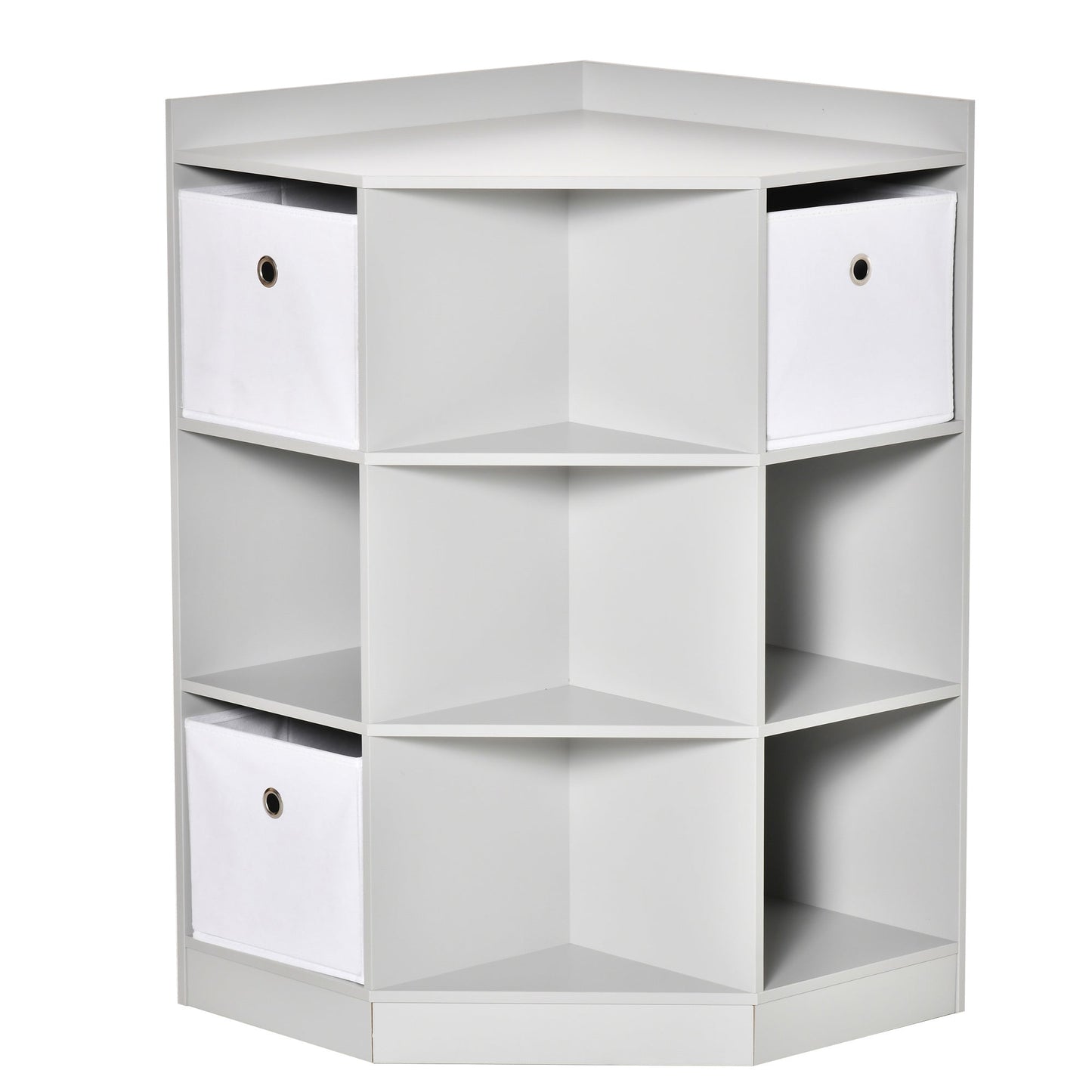 Kids Storage Cabinet Corner Organizer with Anti-tipping Hardware Drawer HOMCOM