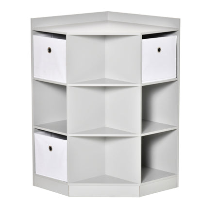 Kids Storage Cabinet Corner Organizer with Anti-tipping Hardware Drawer HOMCOM