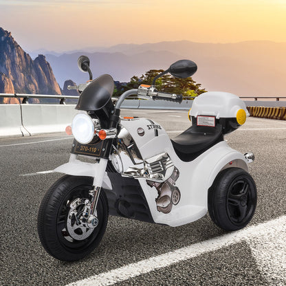 3km/h Electric Motorbike Ride On Lights Music Horn Storage 18-36 month