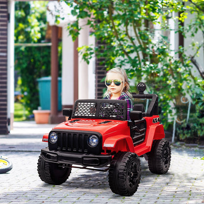 12V Kids Electric Ride On Car Truck Off-road Toy W/ Remote Control Red