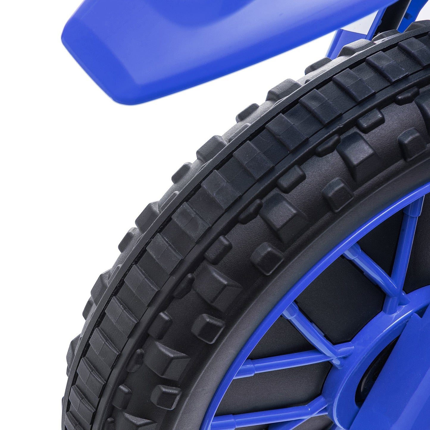 12V Kids Electric Motorbike Ride-On Motorcycle Training Wheels - Blue