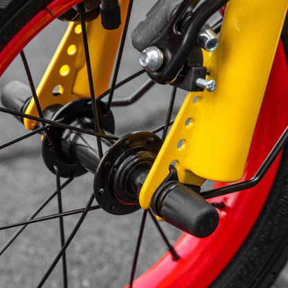 Kids Kick Scooter Adjustable Height Dual Brakes 12" Inflatable Wheels