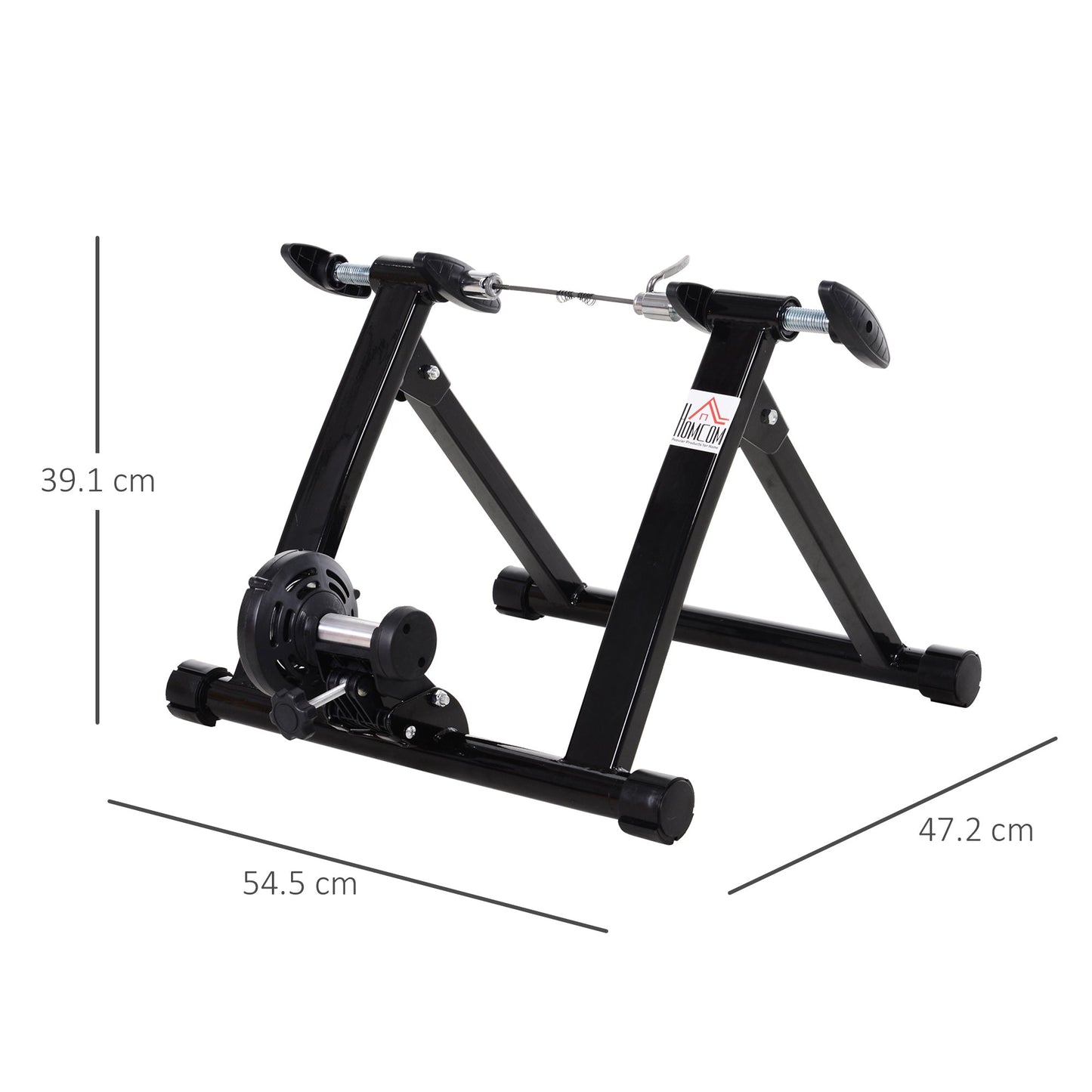 Indoor Bicycle Magnetic Foldable Turbo Trainer  26-28"/700C Tyres HOMCOM