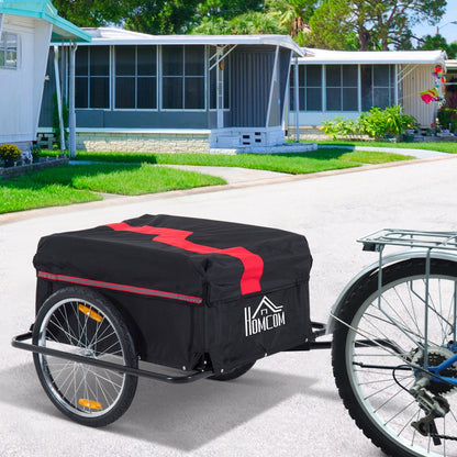 Elite Two-Wheel Bicycle Large Cargo Wagon Trailer with Folding Storage