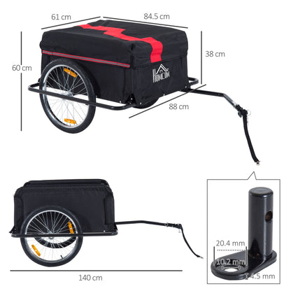 Elite Two-Wheel Bicycle Large Cargo Wagon Trailer with Folding Storage