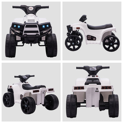 6 V Kids Ride on Cars Electric ATV for 18-36 months Toddlers +Black