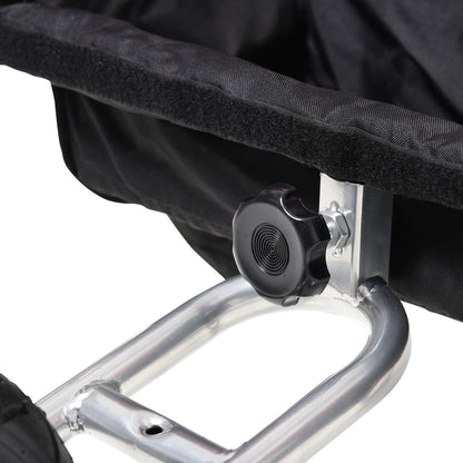 Child Trailer Bike Bicycle for Kids 2 Seater Pivot Wheel Steel Orange HOMCOM