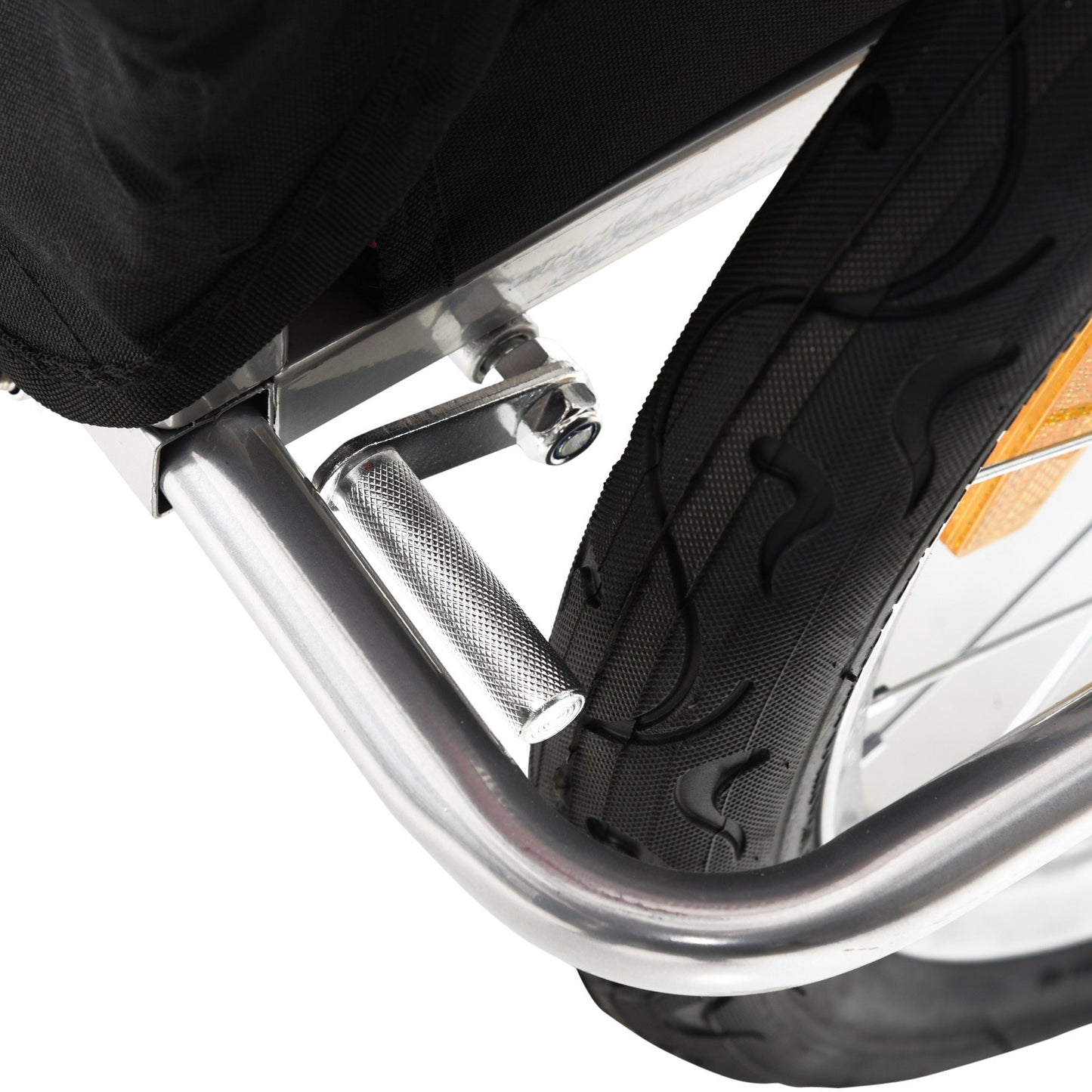 Child Trailer Bike Bicycle for Kids 2 Seater Pivot Wheel Steel Orange HOMCOM