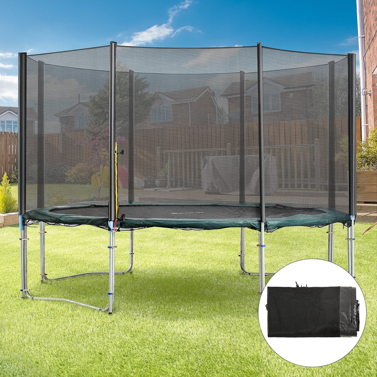 13FT Trampoline Replacement Spare Net Safety Enclosure Net Surround Net