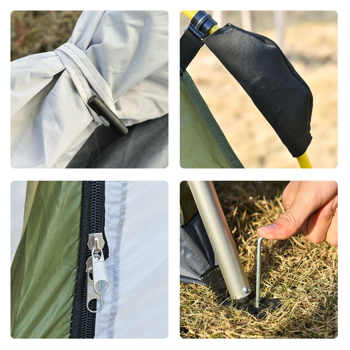 Four Man Pop Up Tent Automatic Camping Backpacking Dome Shelter Outsunny