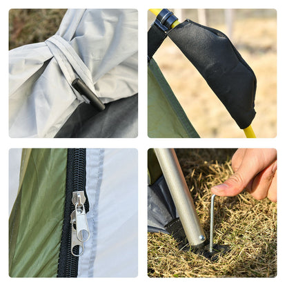 Four Man Pop Up Tent Automatic Camping Backpacking Dome Shelter Outsunny