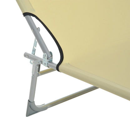 Camping Cot Picnic Sun Lounger Portable Folding Chaise Chair Patio Outsunny