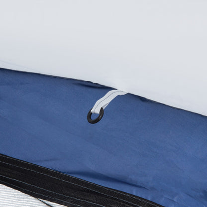 Dome Tent for 6-8 Person Camping Tent w/ Zipped Mesh Doors Lamp Hook Outsunny