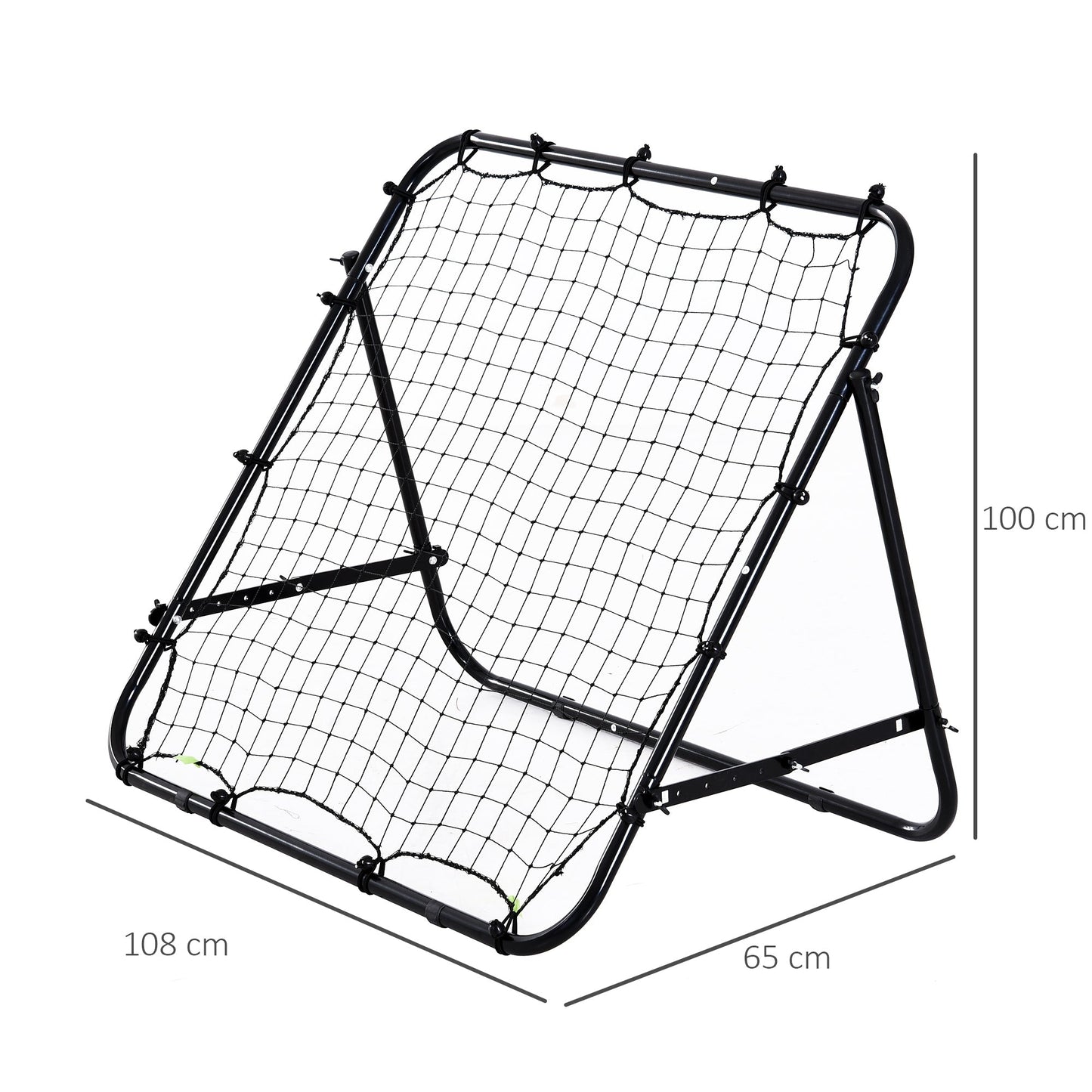 Rebounder Net Kids Adults Football Training Aid Practice Adjustable  HOMCOM