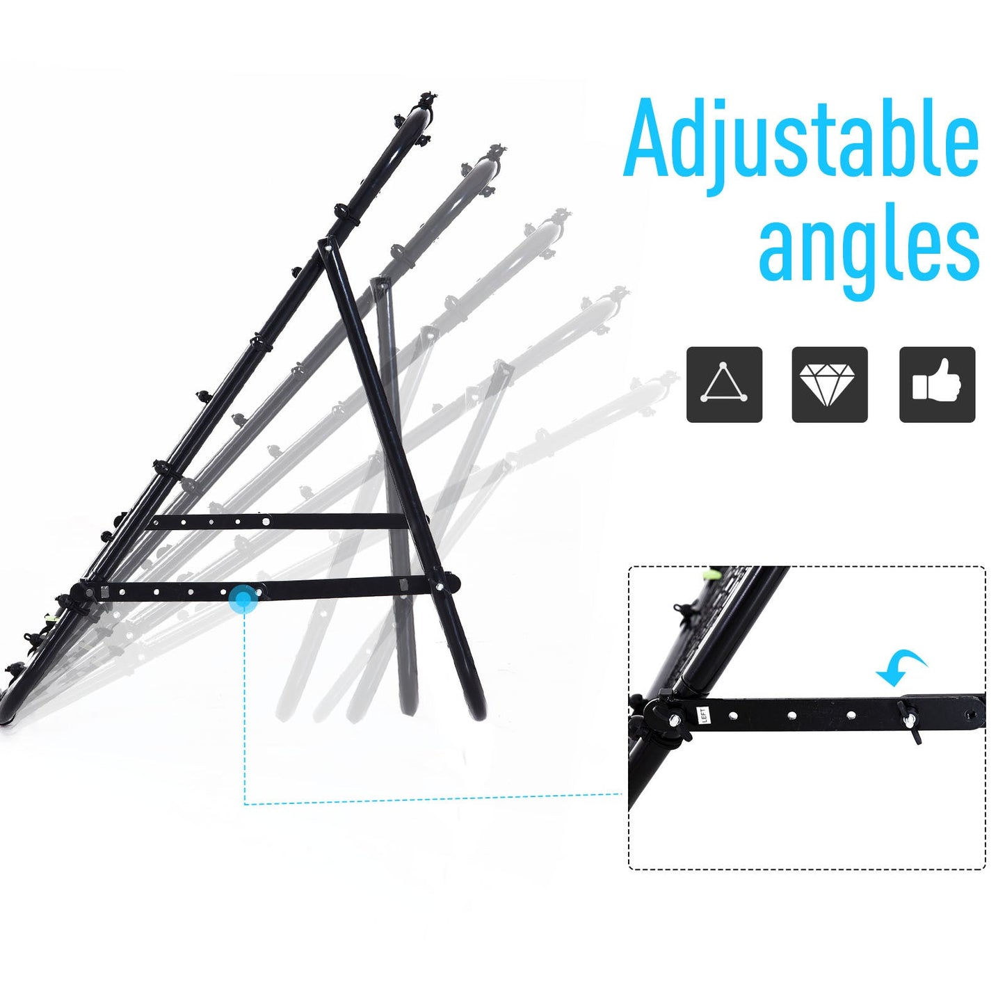 Rebounder Net Kids Adults Football Training Aid Practice Adjustable  HOMCOM