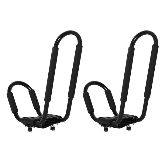 2 Pieces Kayak Roof Rack Universal Mount Cross Bar Carrier for Boat HOMCOM