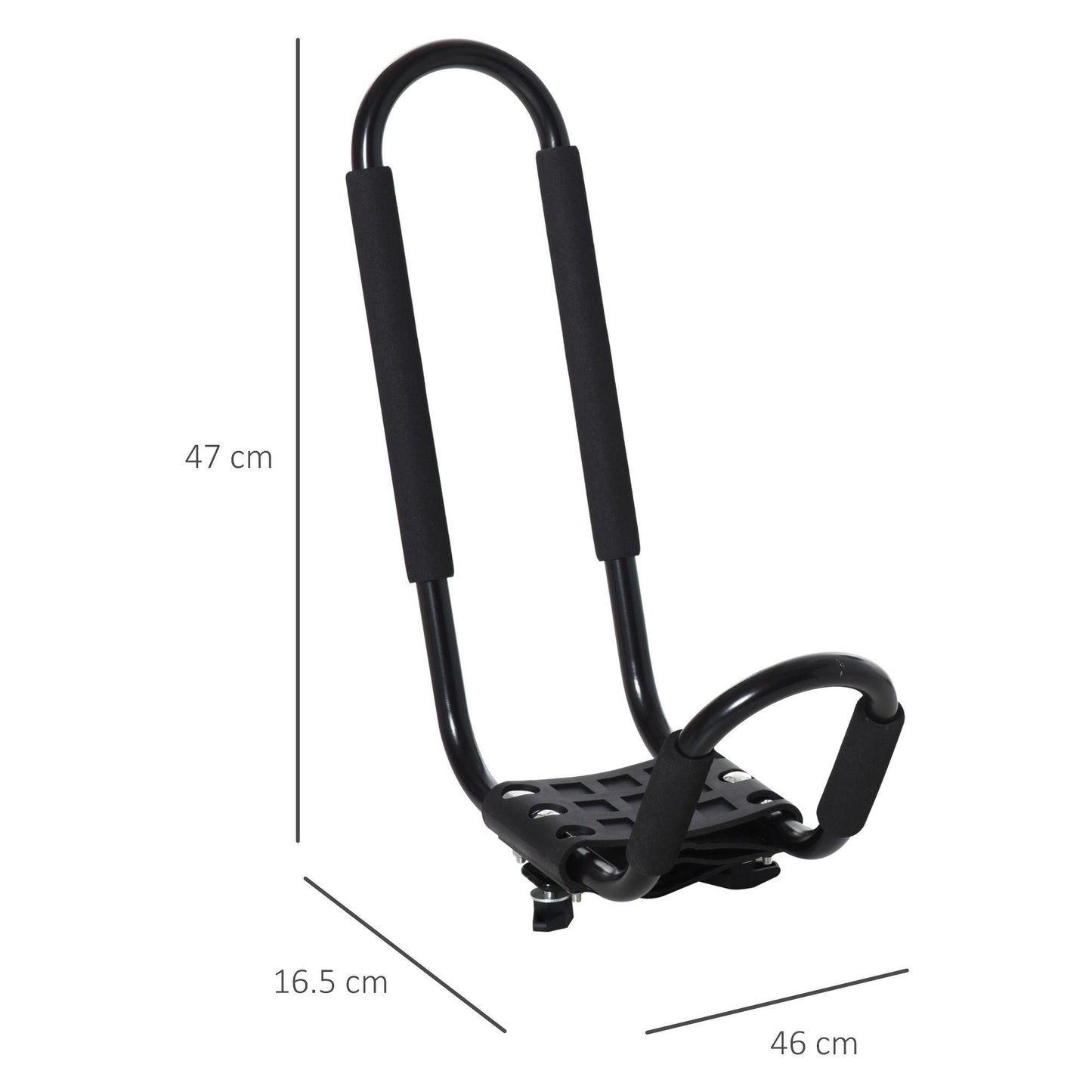 2 Pieces Kayak Roof Rack Universal Mount Cross Bar Carrier for Boat HOMCOM