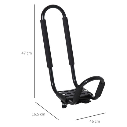2 Pieces Kayak Roof Rack Universal Mount Cross Bar Carrier for Boat HOMCOM