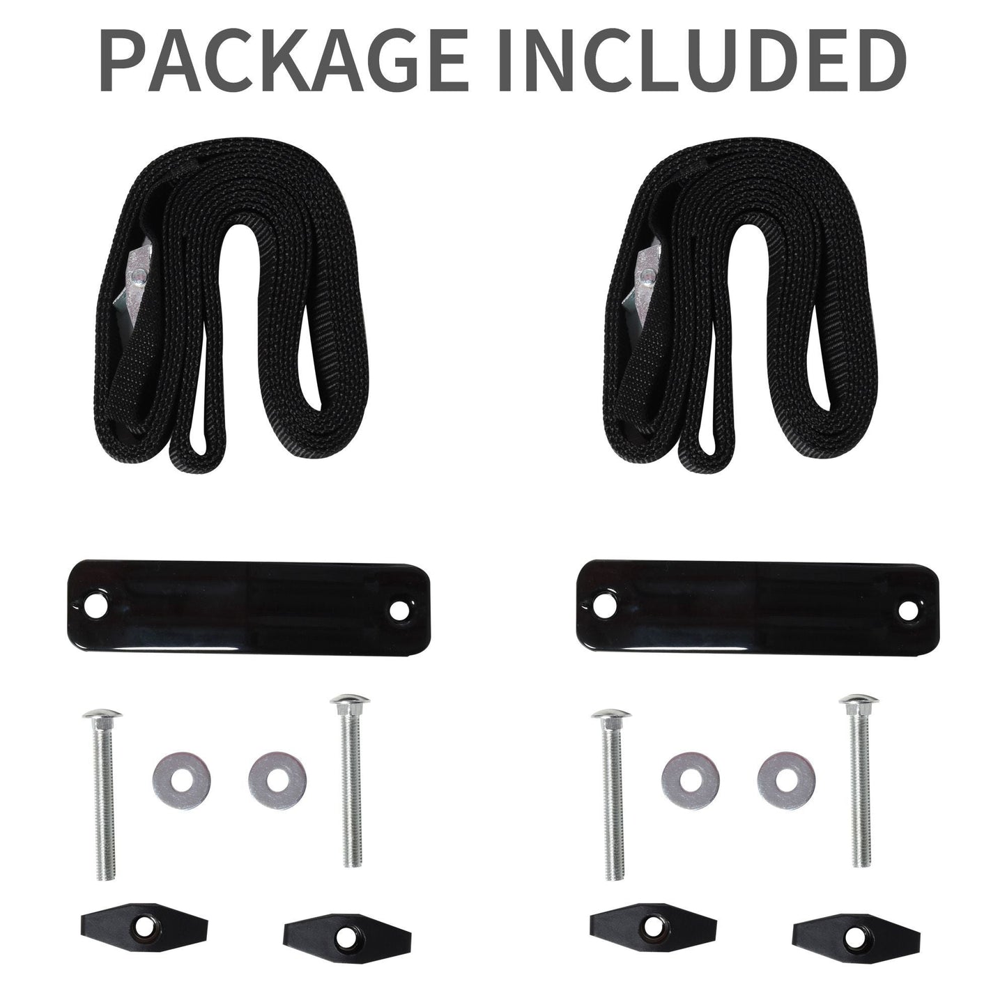2 Pieces Kayak Roof Rack Universal Mount Cross Bar Carrier for Boat HOMCOM