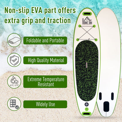 10ft Inflatable Surfing Board W/ Paddle, Fix Bag, Air Pump, Fin HOMCOM