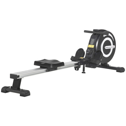 Fitness Adjustable Magnetic Rowing Machine Rower w/ LCD Digital Monitor HOMCOM