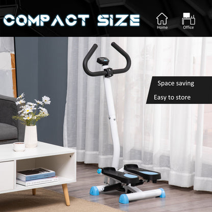 Twister Stepper Height Adjustable Step Machine w/ LCD Screen, Blue HOMCOM
