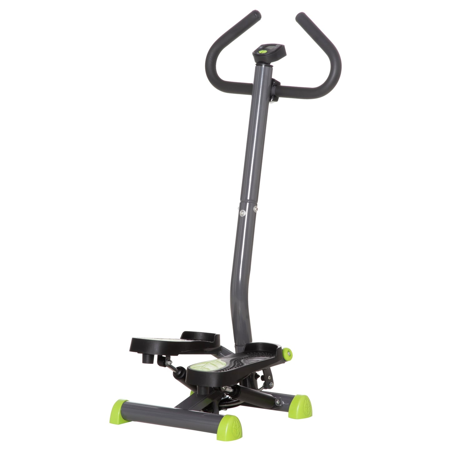 Twister Stepper Height Adjustable Step Machine w/ LCD Screen, Grey HOMCOM