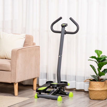 Twister Stepper Height Adjustable Step Machine w/ LCD Screen, Grey HOMCOM