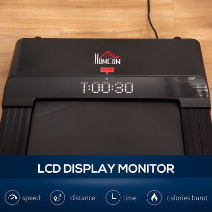 LED Display Treadmill Aerobic Exercise Machine for Home Office, Black HOMCOM