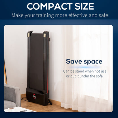 LED Display Treadmill Aerobic Exercise Machine for Home Office, Black HOMCOM