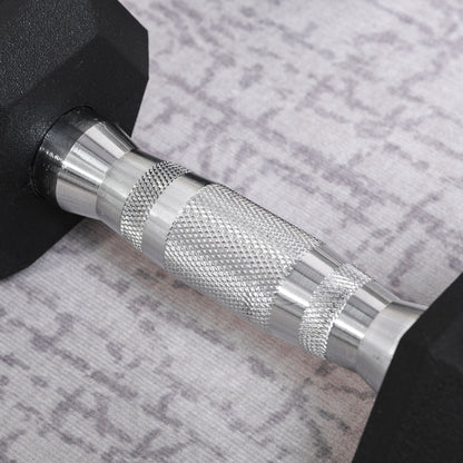 Hexagonal Dumbbells Kit Weight Lifting Exercise for Home Fitness 2x4kg HOMCOM