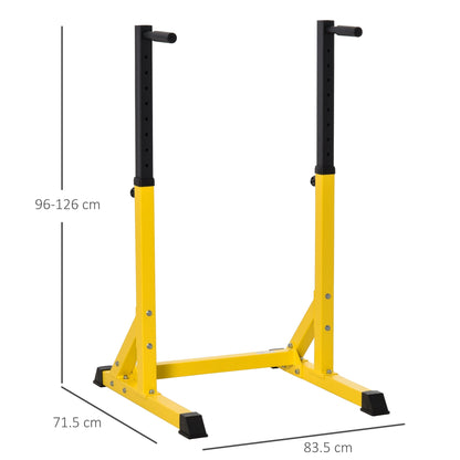 Dip Station Chin Up Parallel Bars Pull Up Power Tower Home Gym Workout HOMCOM