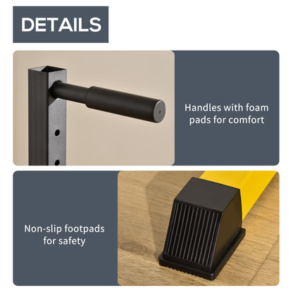 Dip Station Chin Up Parallel Bars Pull Up Power Tower Home Gym Workout HOMCOM